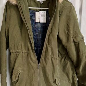Jack by BB Dakota Olive Quilted Parka